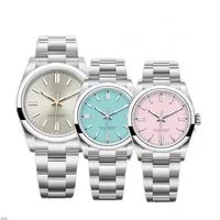 커플 시계 Mens Oyster Perpetual Pink Dial Dial Woman 31/36/41mm 미세한 강철 자동 기계 904L 스테인리스 Sapphire Color Luxurious Lady Designer Watchs