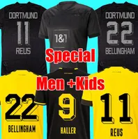 2022 23 Westfalen Dortmund voetbal jerseys All-Black Special Blackout 110th Borussia 2022 2023 Home voetbalshirt Reus Bellingham Hummels Reyna Brandt Men Kids Kit