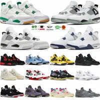 4 Basketball 4s Pine Green Shoes Military Black Cat White Oreo Fire Red Thunder University Blue Midnight Navy Seafoam Jumpman IV Mens Womens Sneaker dhgate Trainers