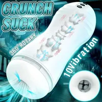 Adult Massager Automatic Masturbator for Men Blowjob Sucking Machine Silicone Vagina Masturbation Cup Vibrator Toys Male