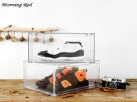Nuova Sneaker Box Anti Ossidation Cabinet di scarpe HD Sports Sports Spegne Artefatti Organizzatore di salvataggio Space Salvaling Plastic Home X080417990