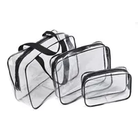 Designer-Transparent PVC Bags Travel Organizer Clear Makeup Bag Beautician Cosmetic Bag Beauty Case Toiletry Make Up Pouch Wash Ba227I
