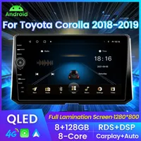 トヨタカローラのカーDVD 2018-2019 QLED 8G 128G CARPLAY AUTO ANDROID11カーラジオマルチメディアGPSナビゲーションRDS DSP FM BT SWC