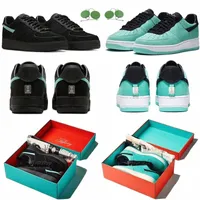 tiffany airforces 1 Low Running shoes Blue Black Multi Color men women trainers Outdoor Sports designer Sneakers shoe 36-45 c37g#