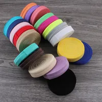 50yards lot 5 8 15mm 20colors Shiny Solid Fold Over Elastic Ribbon FOE for Kids Girls Elastic Headbands Hair Ties Hairbow 2914