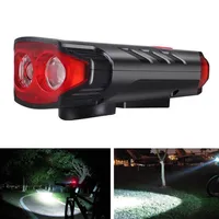 XANES 5-Modes 2 T6 LED Solar Bicycle Headlights 6-Horns Sounds Waterproof Bike Light For Mountain Bike Night Ridingf Cycling243t