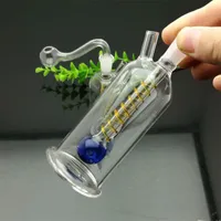 Hookahs New mini-portable glass cigarette kettle with wire tray Wholesale Glass Water Pipes Tobacco Accessories Glass Ash Catcher