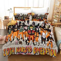 Naruto Omedetou Selling 3D Printed Bedding Sets Quilt Cover 3 Pics Duvet Cover High Quality Bedding Sets Bedding Supplies Home241o