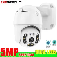 IP Cameras USAFEQLO H.265X 5MP 3MP 1080P POE PTZ 2MP ONVIF for NVR 48V CCTV System Outdoor Waterproof W0310