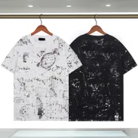 2023 Summer Mens Designer T Shirt عرضة عرضية للسيدات مع رسائل طباعة الأكمام القصيرة من الأعلى بيع الرجال الفاخرة الهيب هوب ملابس باريس حجم S-XXL #Shopee85