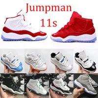 Kids Shoes Unc Cherry Jumpman 11s Boys Basketball 11 Shoe Kids Black Mid High Sneaker Chicago Designer Scotts Military Gray Trainers Baby Kid Youth Toddler Eur 35