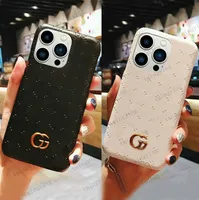 Cajas de teléfonos de diseñador para iPhone 14 Pro Max 13 12 11 14 Case Samsung Galaxy S21 S22 S23 Cubierta de impresión de cuero ultra lujos