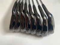 Irons Brand 8PCS Black T200 Golf Iron Set Clubs 4 9P 48 R S SR Flex Steel Graphite Shaft With Head Cover 230310