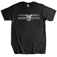 Camisetas masculinas Men Camiseta de algodón Tops Ramstein Alemania Metal Band nueva camiseta más grande Tamaño más grande Homme Camiseta Negra Drop envío AA230309