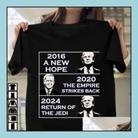 Camisetas 2024 Trump Biden American Presidencial Election Letters Impresso Tshirt Fashion Summer Boys and Girls Sleeve Short Top Tees Dhp1i