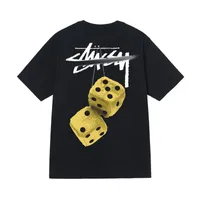 المصمم كلاسيكي Stussys T Tops Summer Tshirt العلامة التجارية الفاخرة الأزياء العلامة