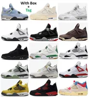 4 AMM Violet Fred Bred Sail University Blue Basketball Shoes Men 4s Black Cat Midnight Mastcy Pine Green Seafoam Fire Red White Cement Roognes