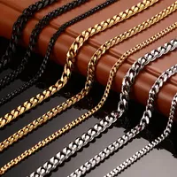 Fashion Jewelry Stainless steel designer Necklace Men Necklaces women necklace 18k gold Titanium Chains Necklace man luxury chains2348