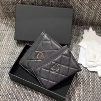 Kluczowe portfele moda CC Holder torebki karta kredytowa klasyczny projektant torebki jambin oryginalny kawior męski luksusowe mini gniazda karty Portable portfel Tote