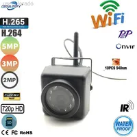 IP -kameror Camhi 1920p 1080p 4MP Mini Waterproof 66 TF Card Slot IR Night Vision Camera WiFi Outdoor Car Vehicle Fleet Bird Nest W0310
