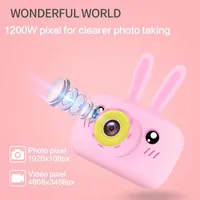 Digitalkameror Toys Camera med Protect Cover Birthday Present For Kids Cute Cartoon Designed Children Girls Boys