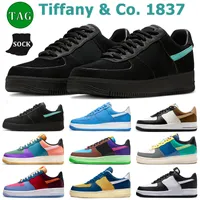 designer tiffany x af1 one running shoes men women airforce 1 Undefeated Wild Berry Pink Prime Total Orange Community Panda mens trainers outdoor platform sneakers