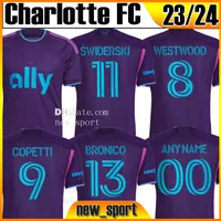 23 24 Charlotte FC Karol Swiderski Soccer Jerseys 2023 2024 Home Away Fans Version Westwood #8 Swiderski #11 Bronico #13 Copetti #9 Football Jersey Shirts
