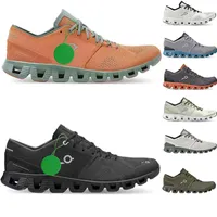 클라우드 X의 Dhgate 운동 신발 X 런닝 신발 트리플 블랙 흰색 올리브 통기성 기능성 쿠션 조깅 워킹 스니커즈 남성 여성 트레이너 oncloud