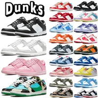 Dunke White Black Panda Casual Shoes Men Women Dunks Retro Low Gray Fog Triple Pink UNC Chunky Dunky Argon Designer OG Sneakers Men Platform Sport Trainers US 5.5-11