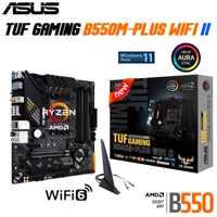 ASUS New TUF GAMING B550M-PLUS WiFi II AMD (5rd Gen Ryzen) Micro ATX Motherboard B550 DDR4 4800(OC) MHz 128G Desktop Socket AM4