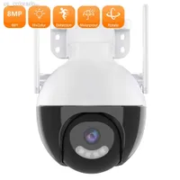 Câmeras IP Anbiux 8MP Smart Home Color Vision Ptz 4MP Monitor de vigilância de videoclipes de segurança Wi -Fi ao ar livre ICSEE W0310