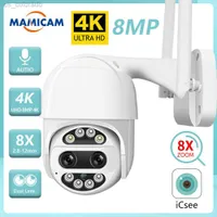 IP Cameras WIFI Camera Outdoor Video Surveillance External Protection Recorder PTZ Dual Lens 2.8mm-12mm 8X ZOOM Color Night ICSEE W0310