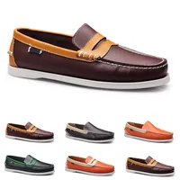 sail shoes men's casual men's shoes leather shoes driving single shoes men size 40-45 039