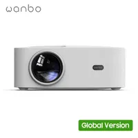 프로젝터 글로벌 버전 WANBO X1 Pro Projector Android 90 WiFi 1080p 클리어 투영 전체 유리 렌즈 홈에 대한 키스톤 보정 R230306