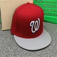2021 Ciudad Washington sombreros carta w fresco cap beisbol vuxen pico plana hat ajustada hip hop hombres mujeres completa cerrrad231l