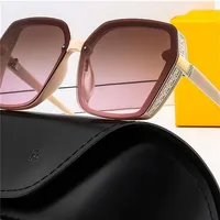 2021 Sunglass Women&#039;s Metallic Rin Custom New to Brand FF Sunglass Mirrors Flat Top Sunglass2493
