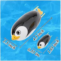 Electric Rc Animals Battery Operated Swimming Electric Toys Penguin With Bay Race Dive Flip Water Bathing Tub Pool Drop Delivery Gi Dhsxo