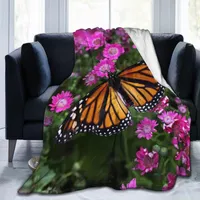Blankets Fashion Animal Butterfly 3D Printing Printed Blanket Bedspread Retro Bedding Square Picnic Soft Quick Dry