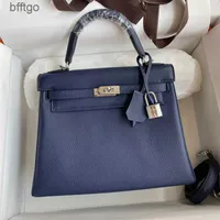 Neue Modetaschen 2023 9A Top Handmade Wachs Linie Frauenbag Designer Luxus TC Leder 25cm Handtasche Klassiker Com