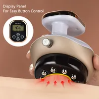 Full Body Massager Electric Cupping Vacuum Suction Cups EMS Ventosas Anti Cellulite Magnet Therapy Guasha Scraping Fat Slimming 230310