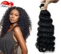 Capelli in piega ricci afro afro per intrecciare 3pcslot 150g Virgin Human Hair Afro Deep Curly Bulk Extensions senza trama5037880