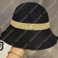 Luxury Designers Bucket Hats Grass Womens Fashion Wide Brim Hats For Man Vacation Sun Protection Beach Straw Bucket Hat