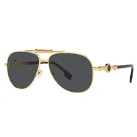 2023 Ny lyxdesigner solglasögon för kvinnor män attityd solglasögon guldram pilotmetall ram vintage stil utomhus design klassisk modell 2236 med låda