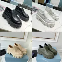 Desinger Monolith Sneakers Women Casual Shoes Platform Loafers Cloudbust Trainers Black Leather Shoe Chunky Round Head Sneaker658P