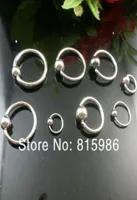 100pcs Stainless Steel Nose Body Piercing Jewelry Nose Ring Jewelry Plastic Nose Hoop Rings N181640474