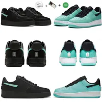 2023 Tiffany x 1 Low Mens Running Shoes Sneaker Black Blue Multi Color DZ1382-001 Platfor