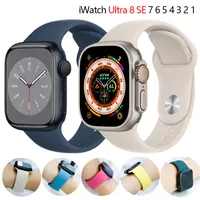 Cinta di silicone per Apple Watch Band 38mm 41mm 41mm Ultra 49mm Bracciale Apple Watch Series 7 8 SE 3 4 5 6