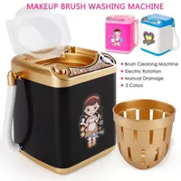 Other Toys est Sponge Makeup Brushe Cleaner Toy Mini Electric Washing Machine Children Pre School Toy Pretend Play Housekeeping Toy 230311