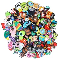 Shoe Parts Accessories 3050100Pcs Mixed Cartoon Random Different Shoes Charms Fit ShoesWristbands Children Party Birthday Gift 230311