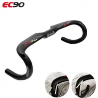 Cykelstyrningskomponenter EC90 Fullt kolcykelstyrning Väg cykelstyret Stamhandtag som spelar UD Matte kolstyr 400/420/440mm 230311